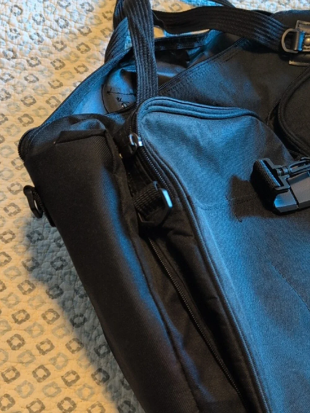 Men's Black Travel Duffel Bag